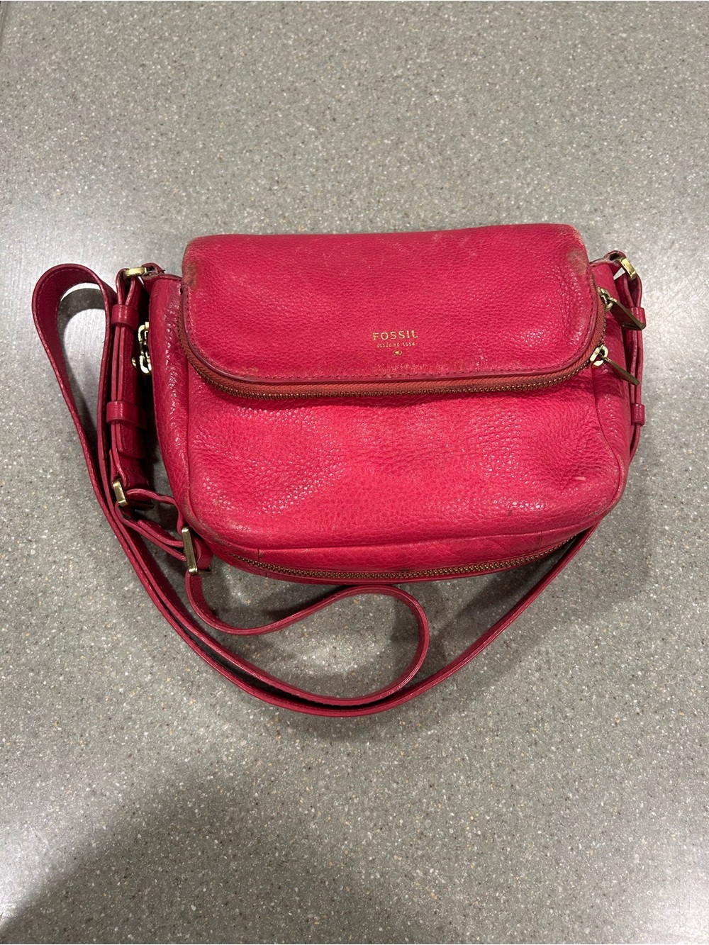 Fossil small Preston Crossbody Bag in Pink - Picture 4 of 10